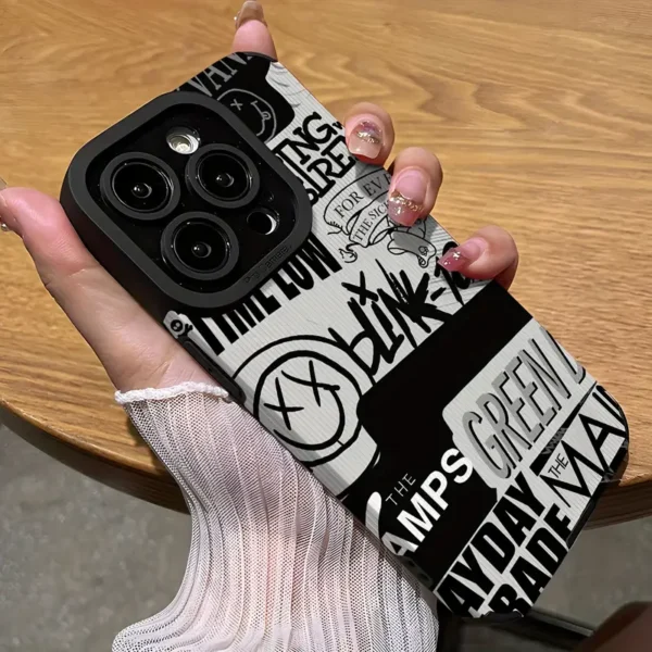 Spliced Cool Pattern iPhone 15 Case Dirt-Resistant & Stylish Design | DZ Mobile Shop